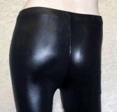 Glanzleggings, M-L, Wetloookleggings mit fuktionsfigen Reisvers