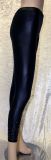 Glanzleggings, M-L, Wetloookleggings mit silbergrauen Strass