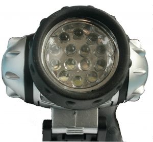 19 LED Stirnlampe Headlamp Kopflampe Taschenlampe spritzwasserge