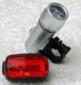 LED Fahrradbeleuchtung Set  Fahrrad-Rcklicht Scheinwerfer hell