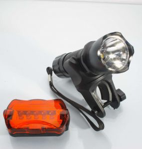 Cree LED Fahrradbeleuchtung Set Fahrrad-Rcklicht Scheinwerfer 5