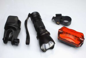 Cree LED Fahrradbeleuchtung Set Fahrrad-Rcklicht Scheinwerfer 5