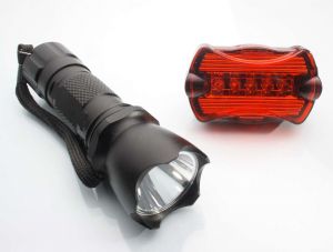 Cree LED Fahrradbeleuchtung Set Fahrrad-Rcklicht Scheinwerfer 5