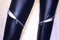 Glanzleggings, M-L, Wetloookleggings mit fuktionsfigen Reisvers